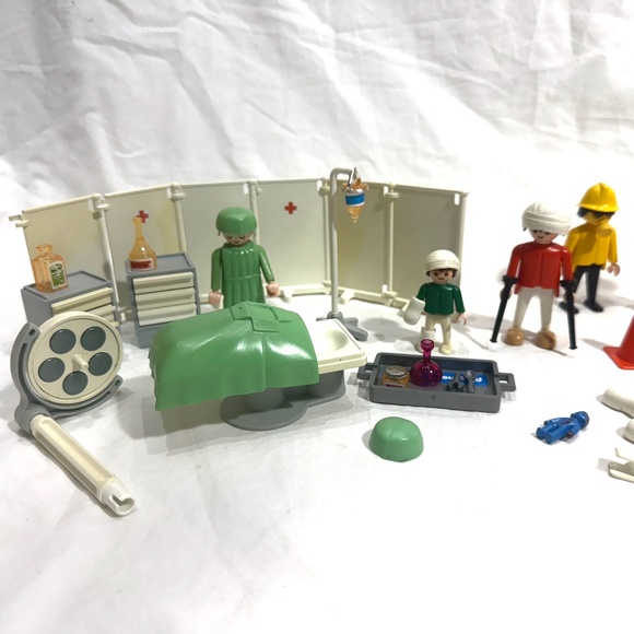 VNTG 1980's Piece Playmobil Doctor & Paramedic Playset with 60+ Pieces! - Picture 3 of 16